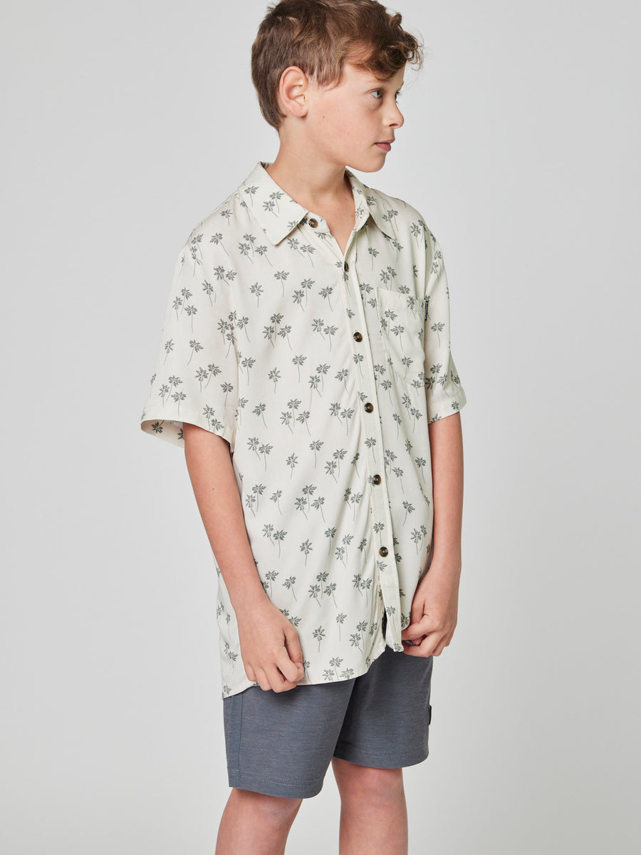 Camisa Palm Beige Kid