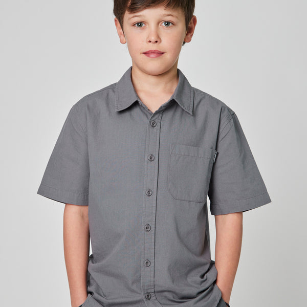 Camisa Solid Gris Kid