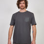 Polera Bolsillo Gris Oscuro