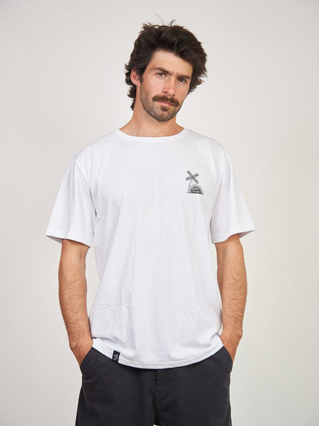 Polera Hombre Blanca Manga Corta Company