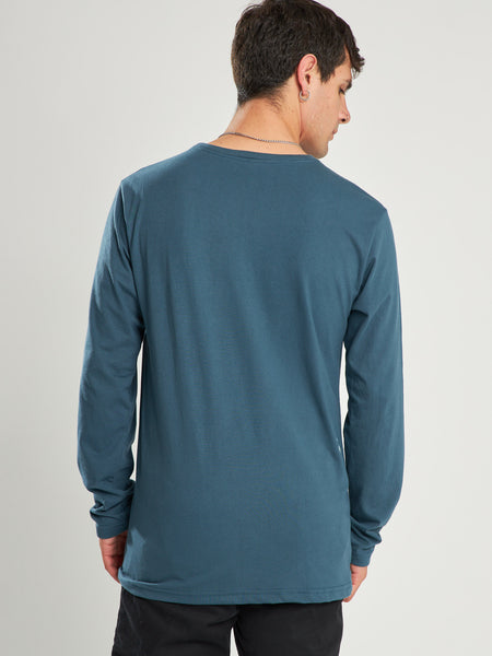 Polera ML Moto Azul